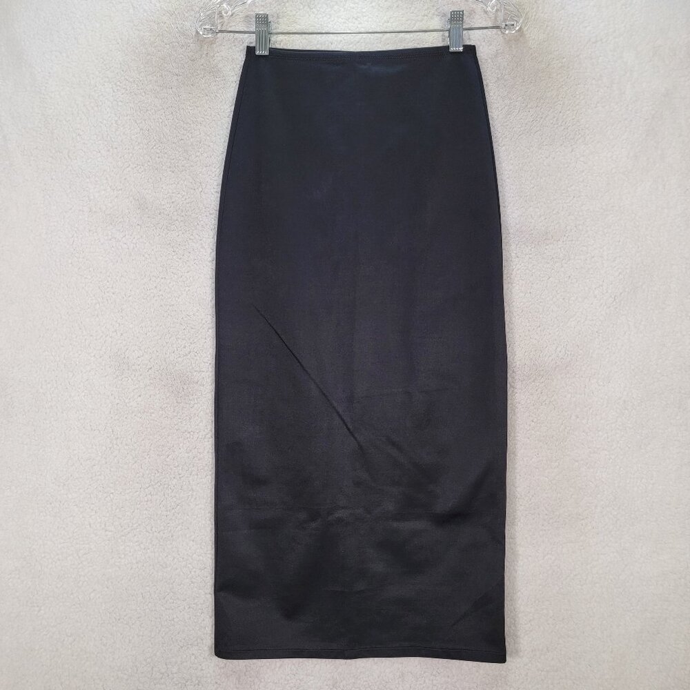 Body Slimmers Nancy Ganz Black Stretch Pull On Slimming Maxi Pencil Shapewear